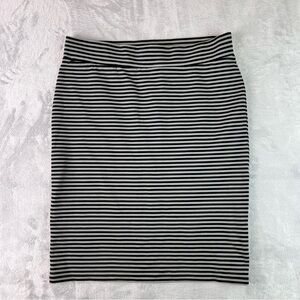 Toad & Co. Paseo Ponte Knit Skirt Striped Size Medium Pull On Stretchy Tencel